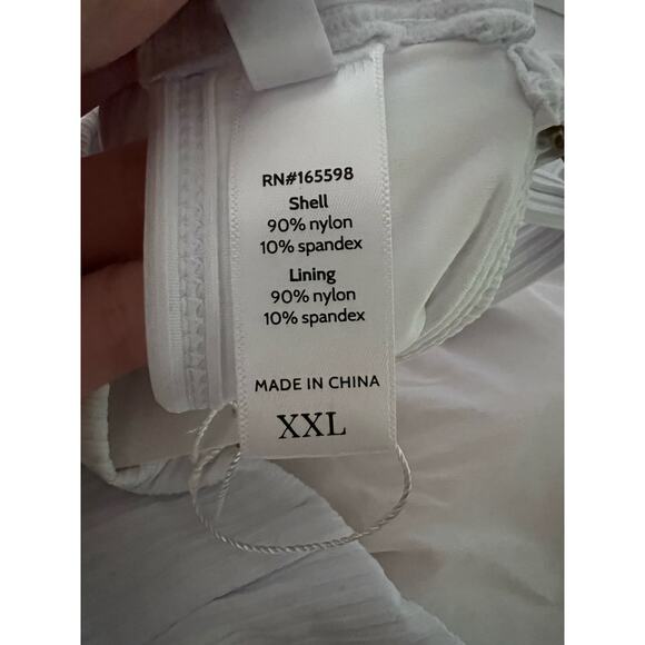 NWT Andie Women’s The Valencia Ribbed  Adjustable Triangle Bikini Top White XXL - Picture 11 of 13